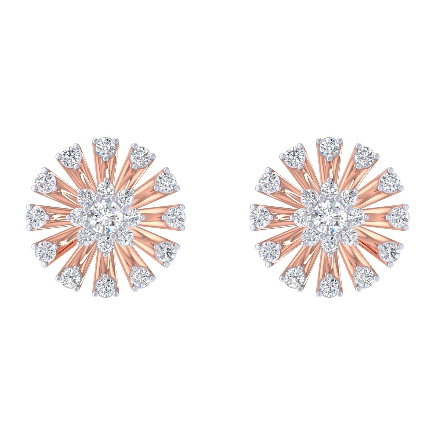 Tatiana Flower Diamond Earrings