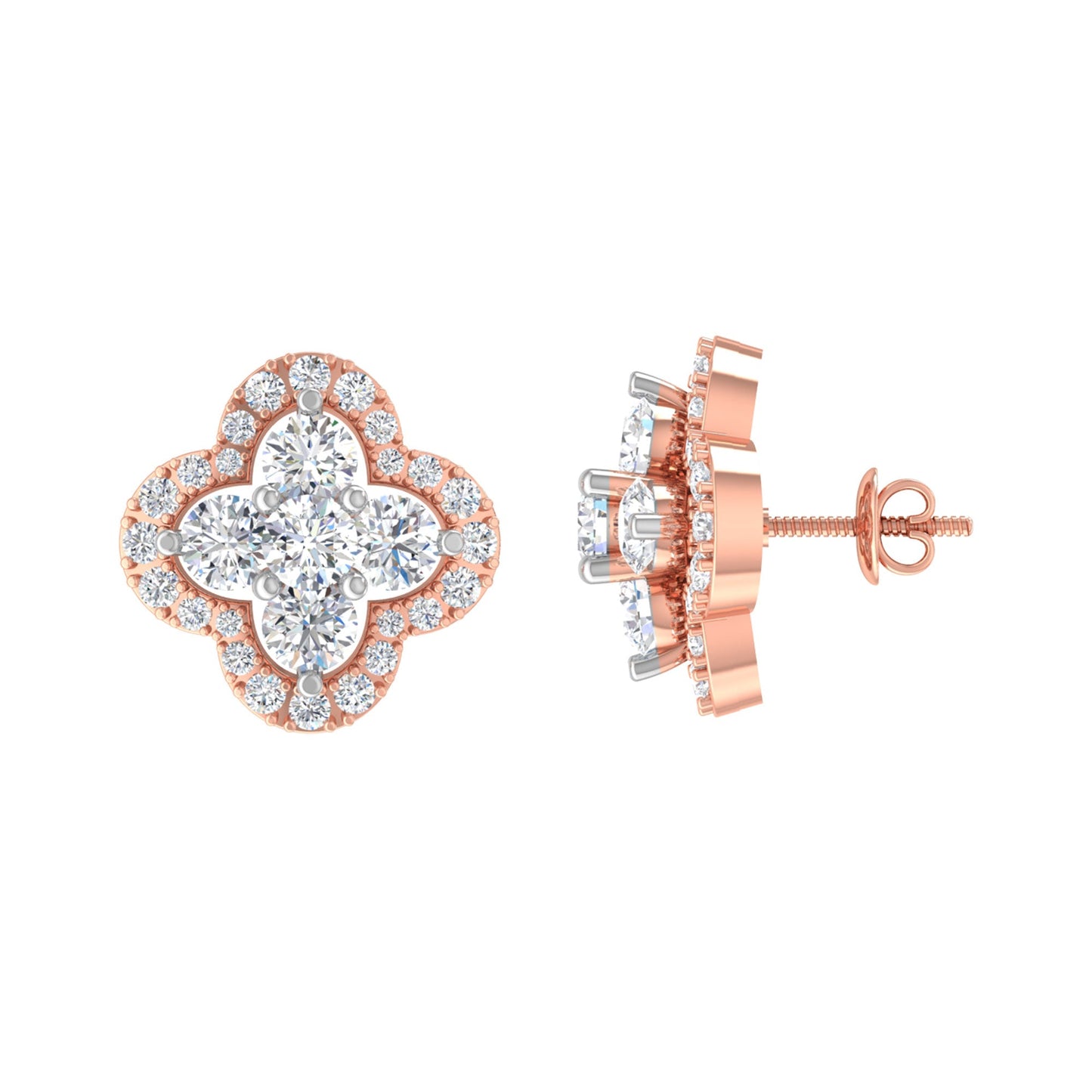 Adahlia Diamond Stud Earrings