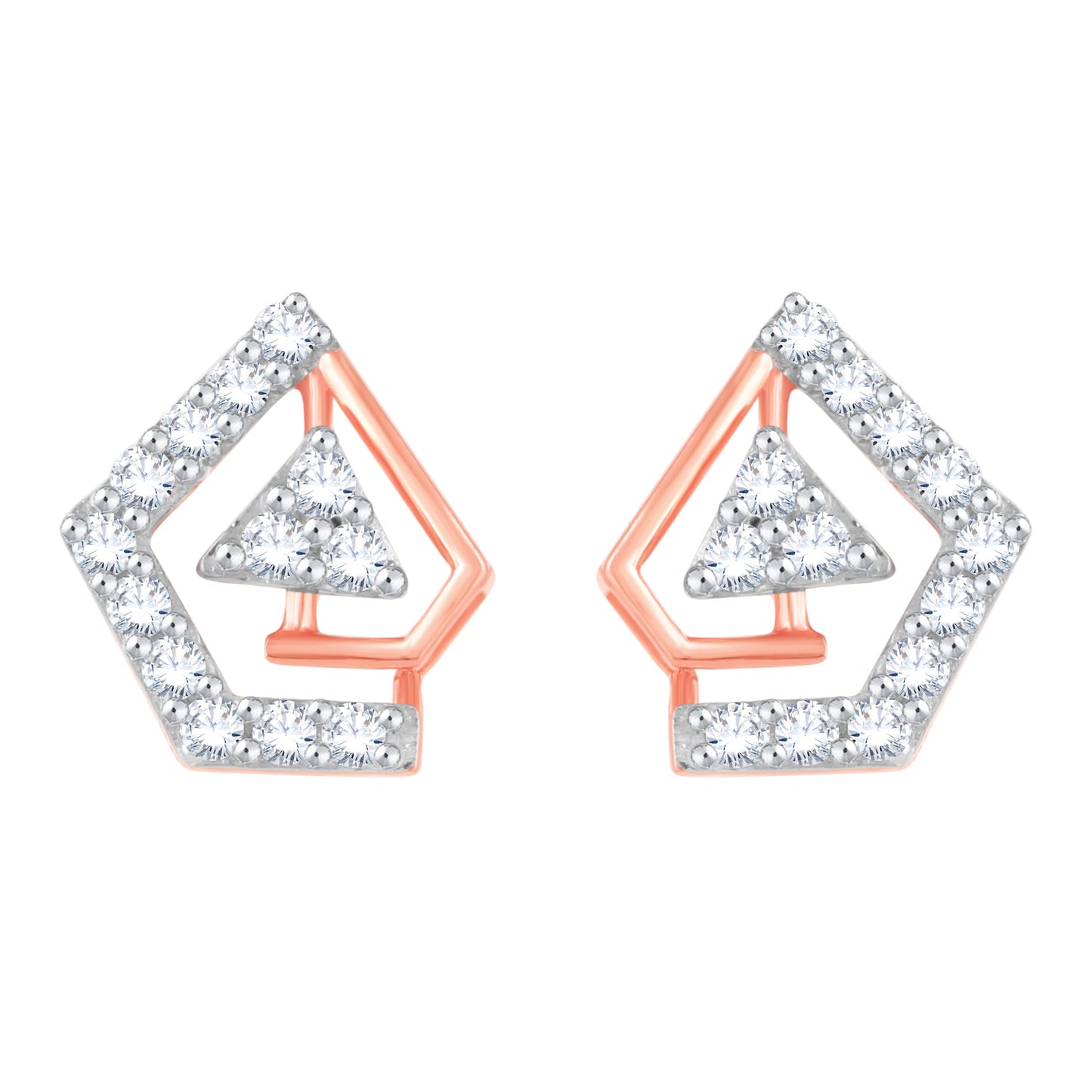 Diamond Earring for her in Rose Gold DER23762
