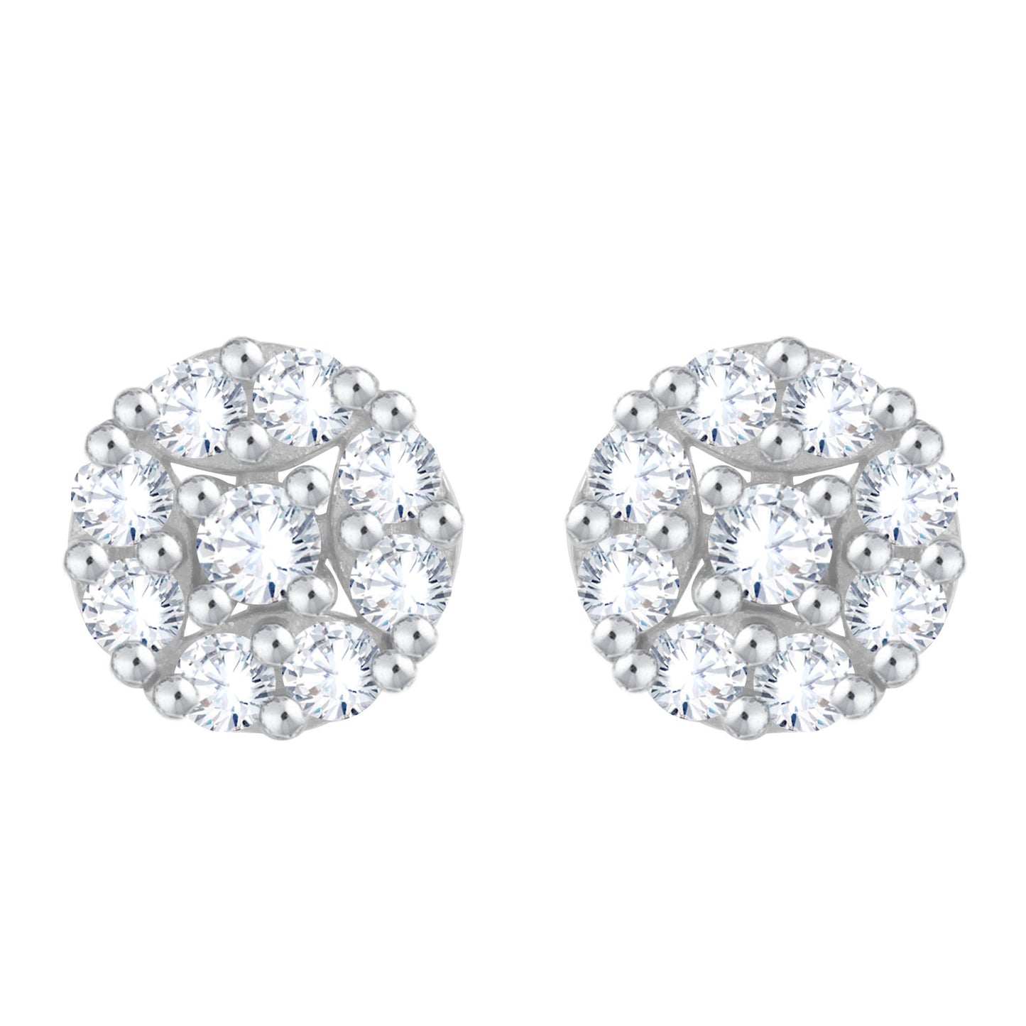 Diamond Earring for her in White Gold DER23779