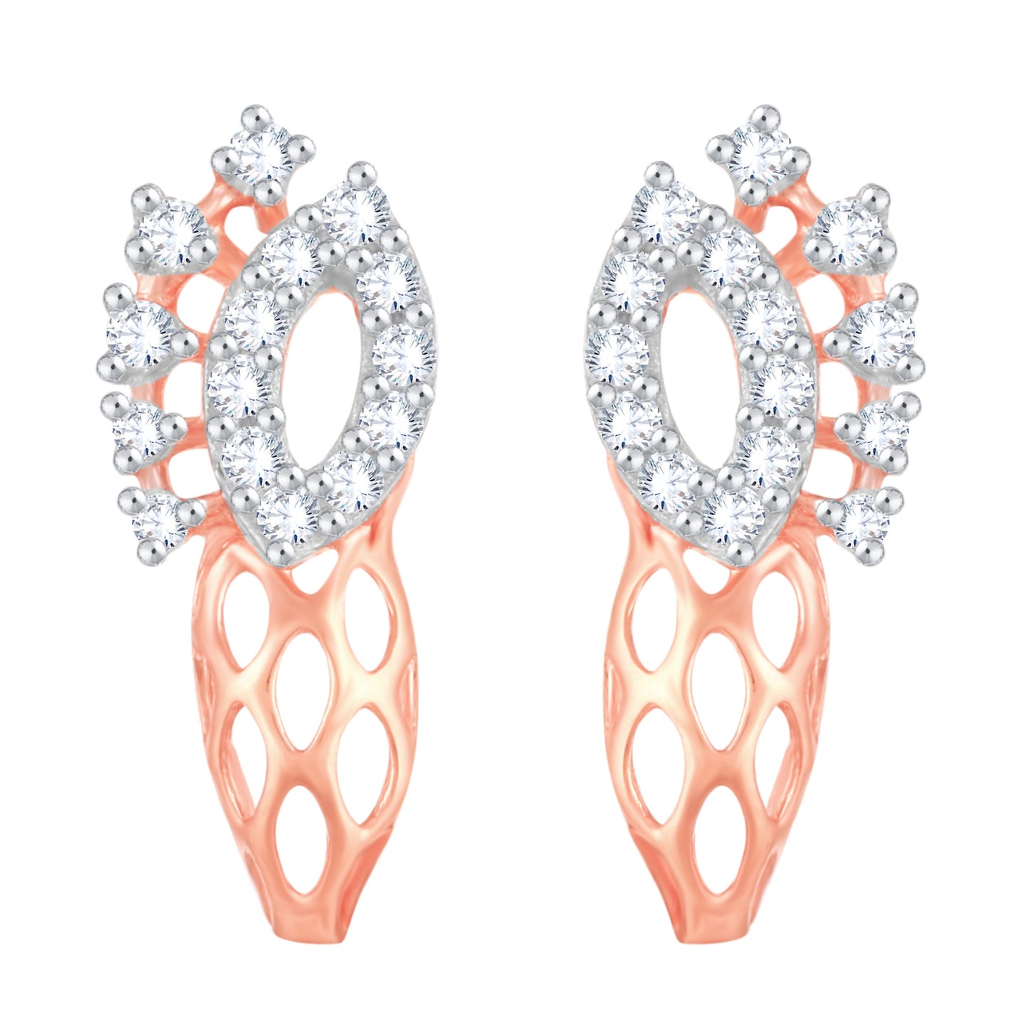 Diamond Earring for her in Rose Gold DER23800