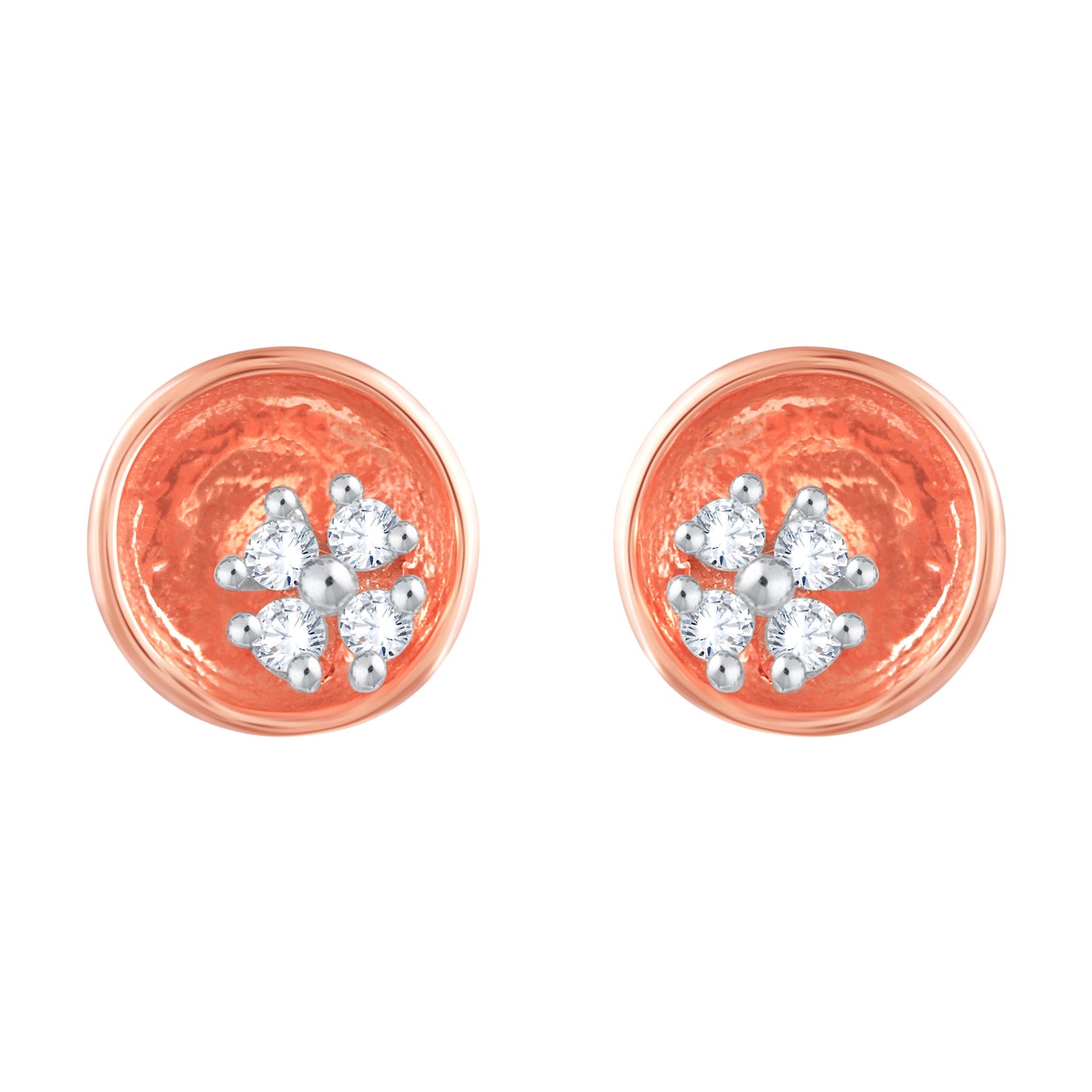 Diamond Earring for her in Rose Gold DER23823