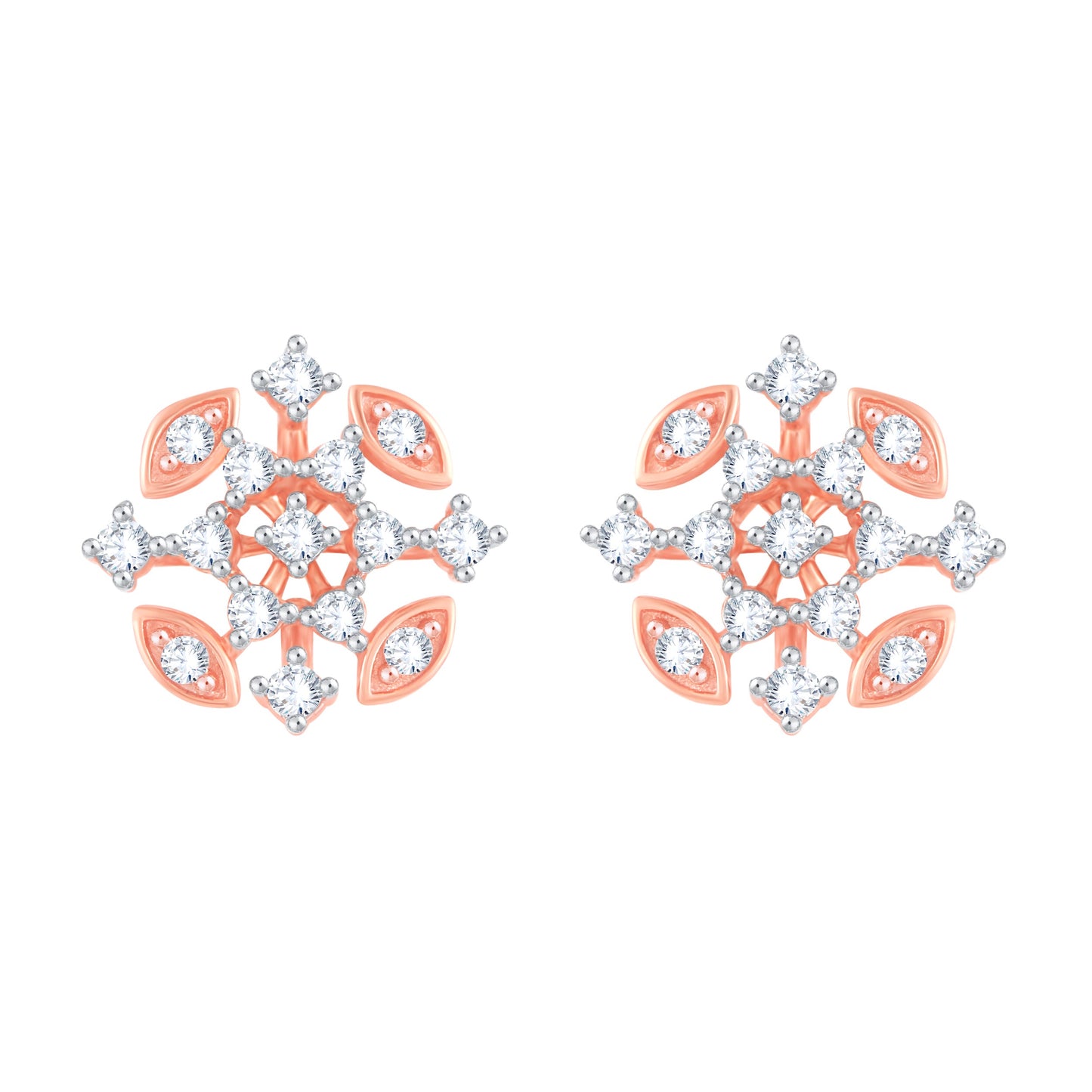 Diamond Earring for her in Rose Gold DER23825