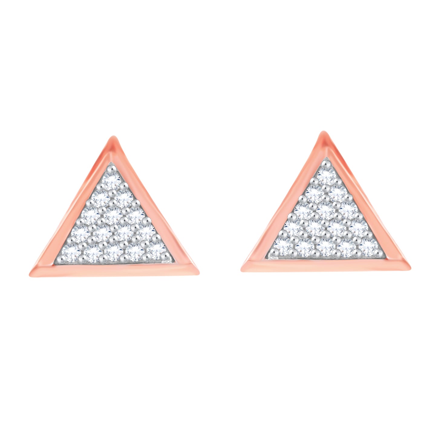 Diamond Earring for her in Rose Gold DER23861