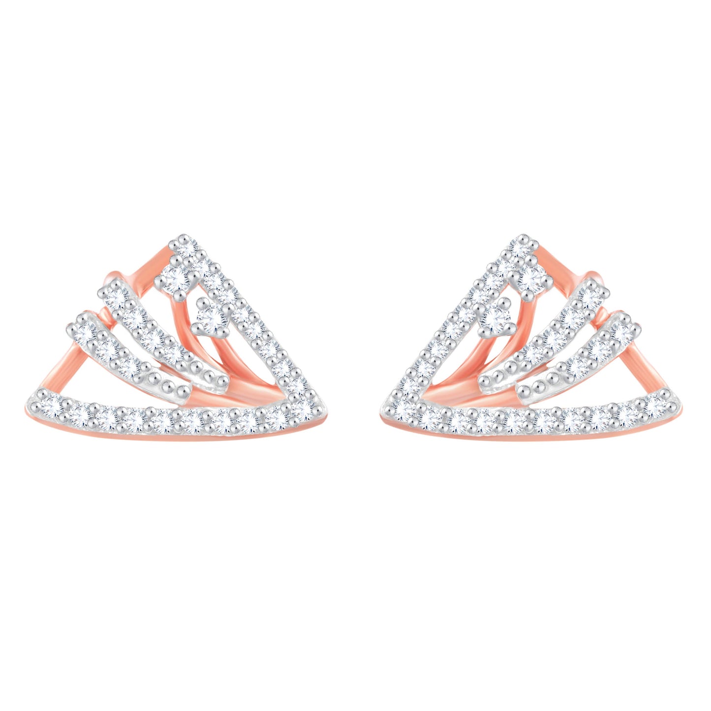 Diamond Earring for her in Rose Gold DER23888