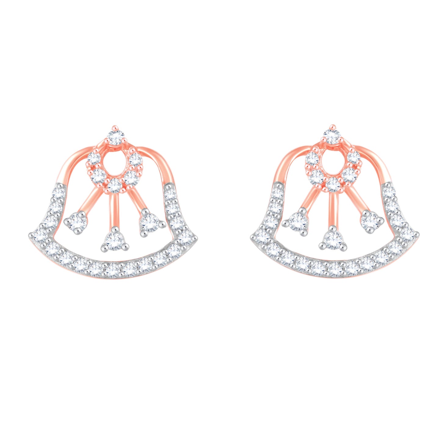 Diamond Earring for her in Rose Gold DER23914