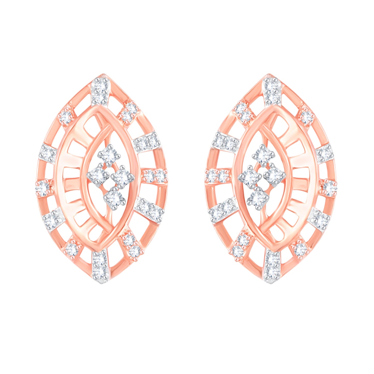 Diamond Earring for her in Rose Gold DER23930