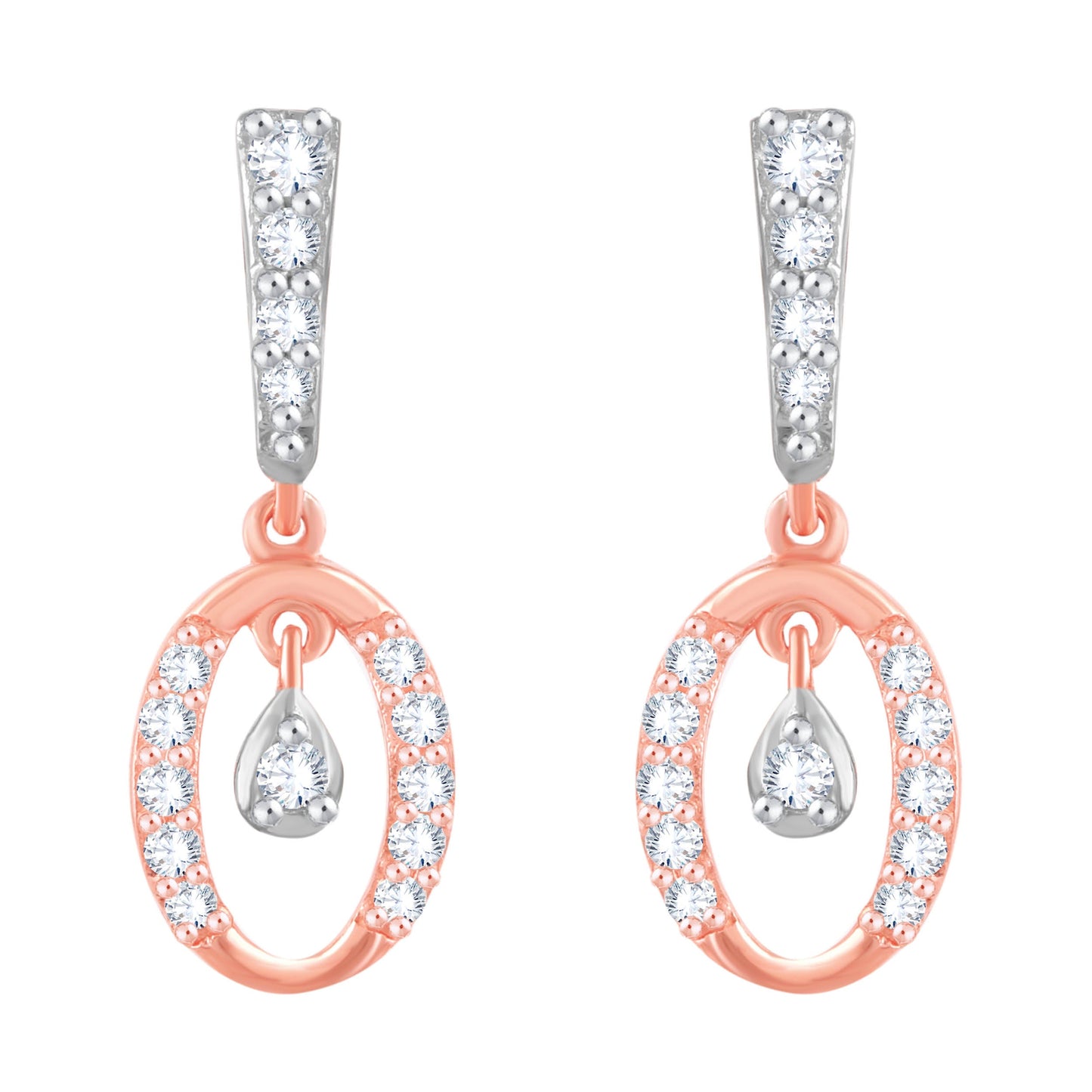 Diamond Earring for her in Rose Gold DER23950