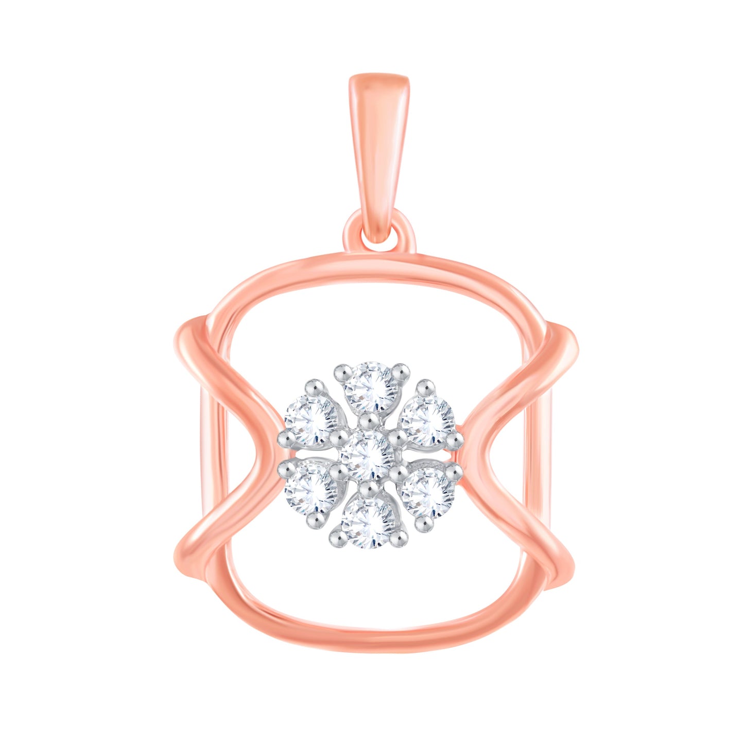 Diamond Pendant for her in Rose Gold DPD22113