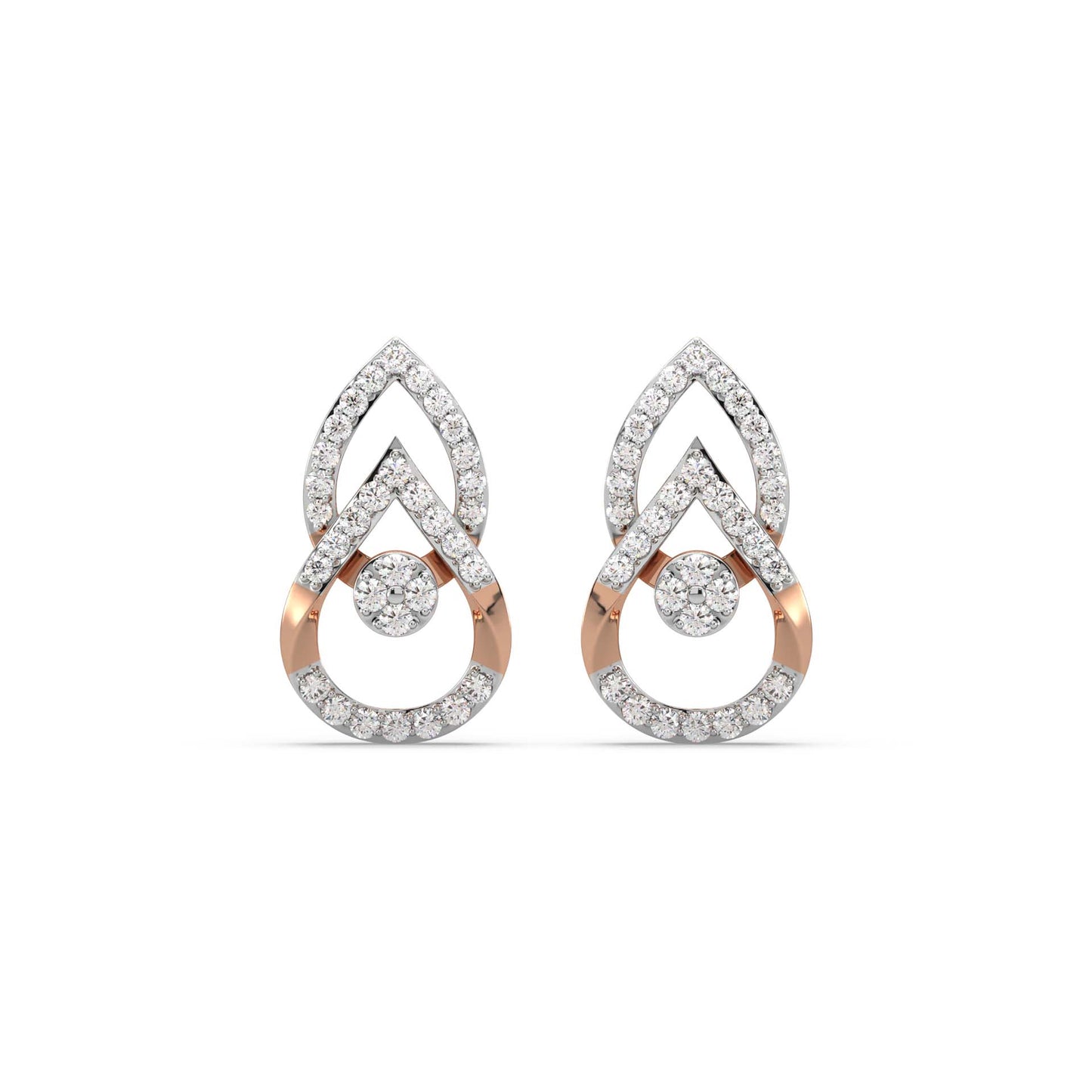 Ilena Layered Diamond Stud Earrings