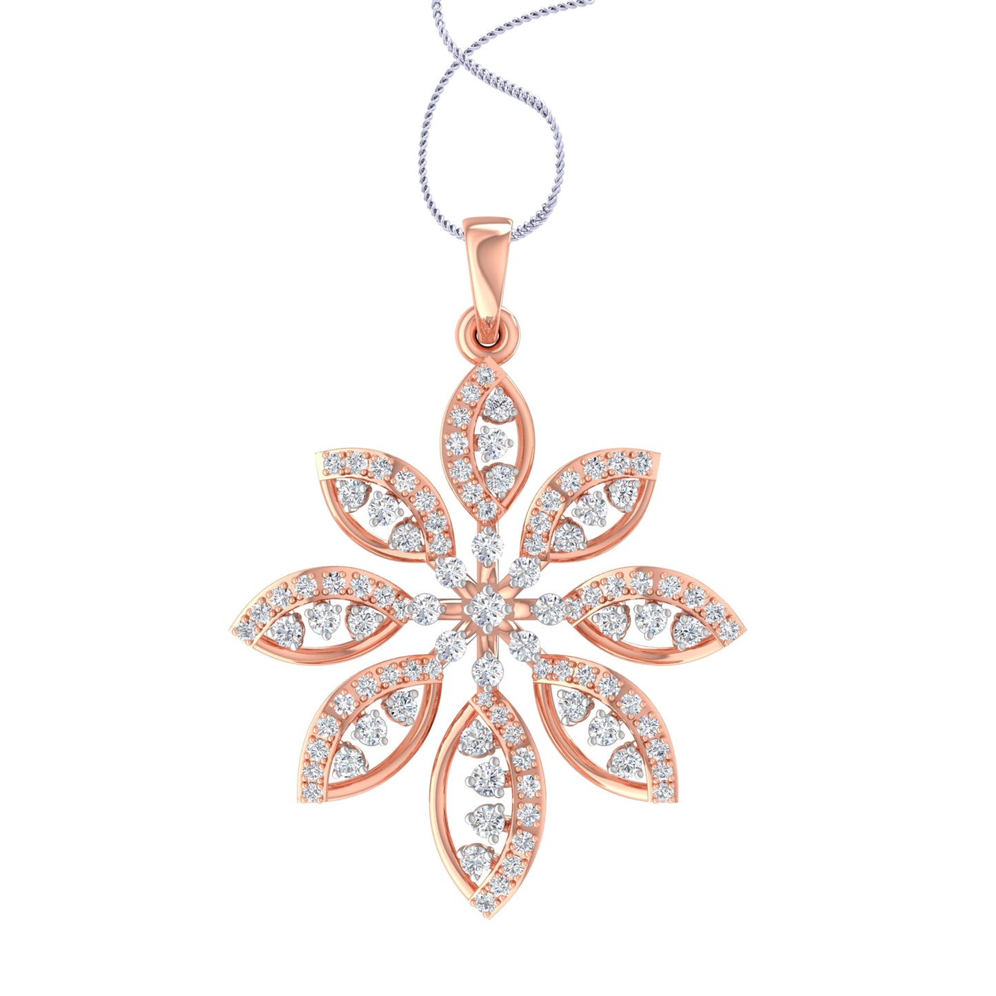 Zeeva Flower Diamond Pendant