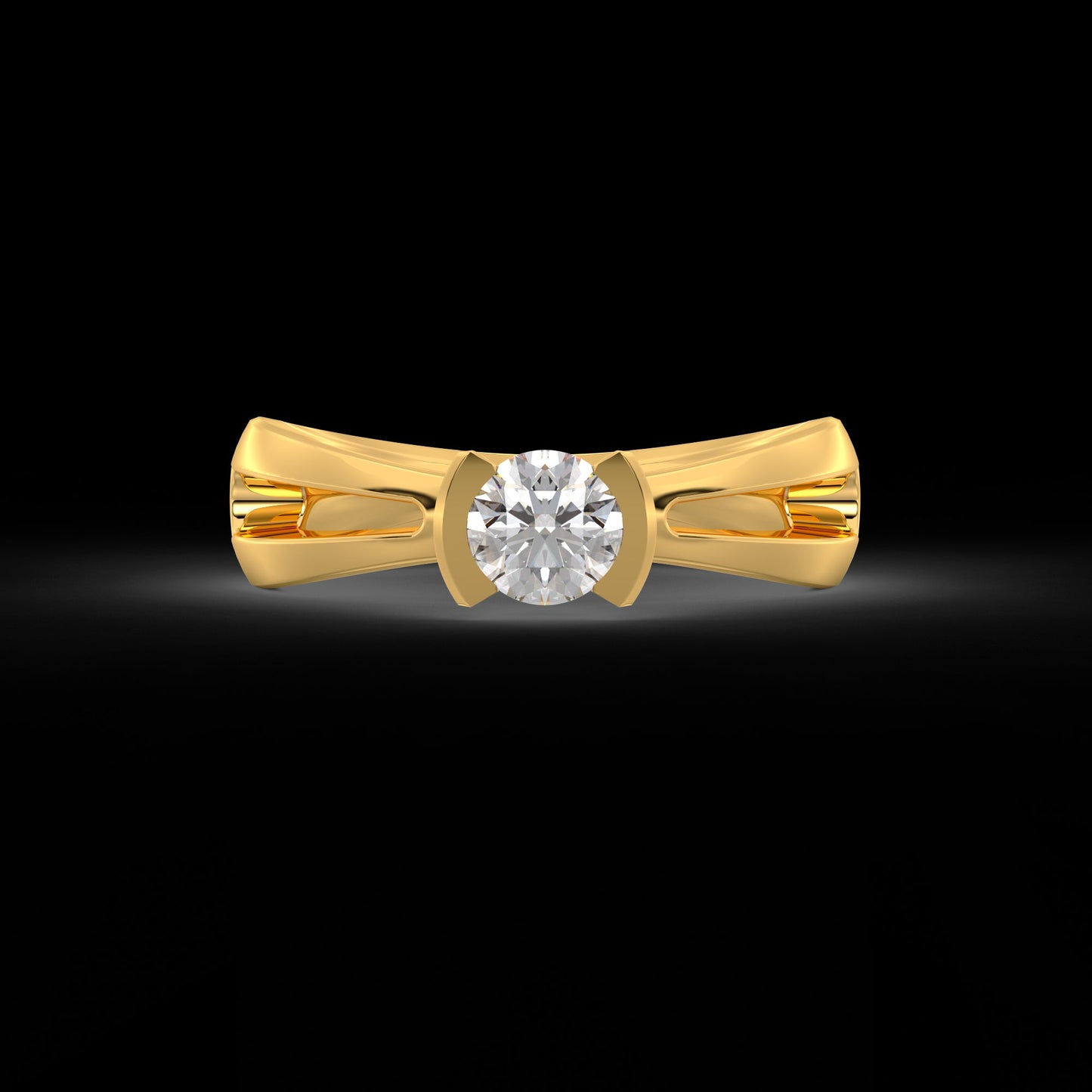 Diamond Ring for her in Yellow Gold DRG22573