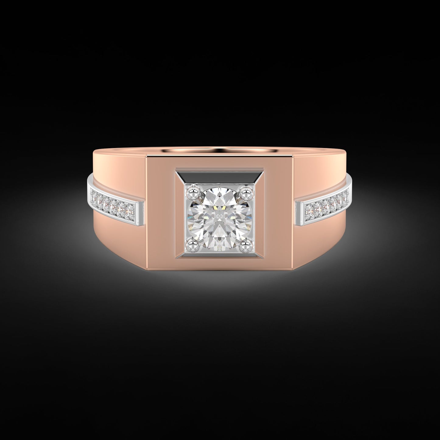 Diamond Ring for her in Rose & White Gold DRG22577