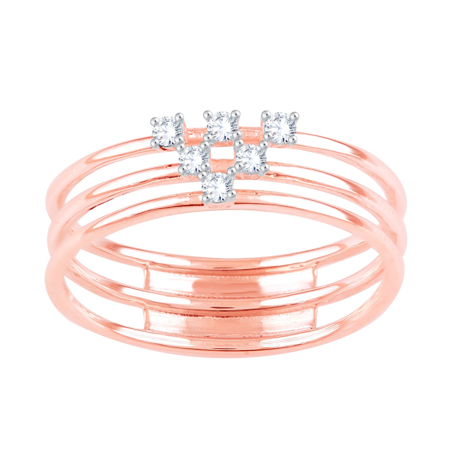 Diamond Ring for her in Rose Gold DRG23411