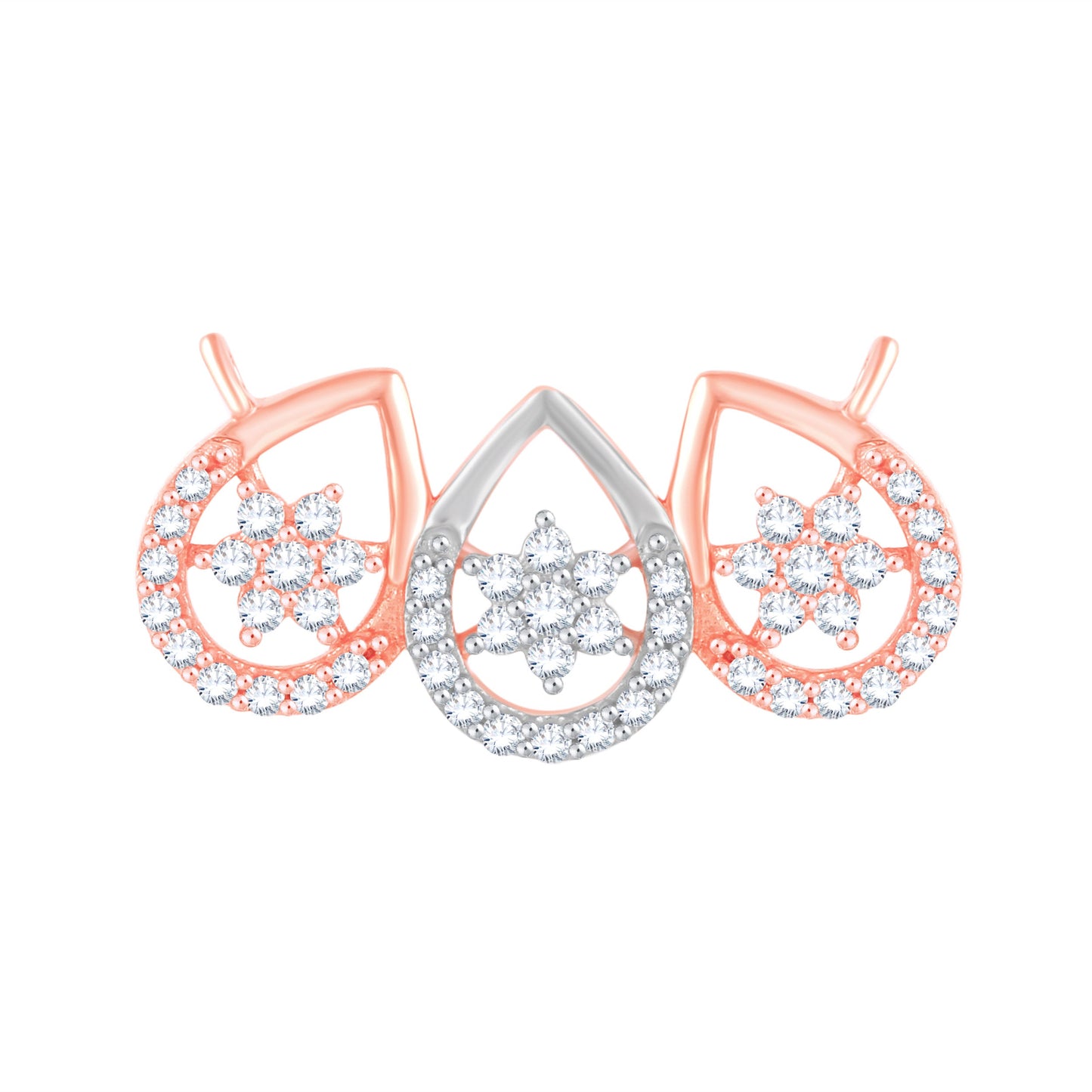 Diamond Mangalsutra Pendant for her in Rose Gold DTN22080