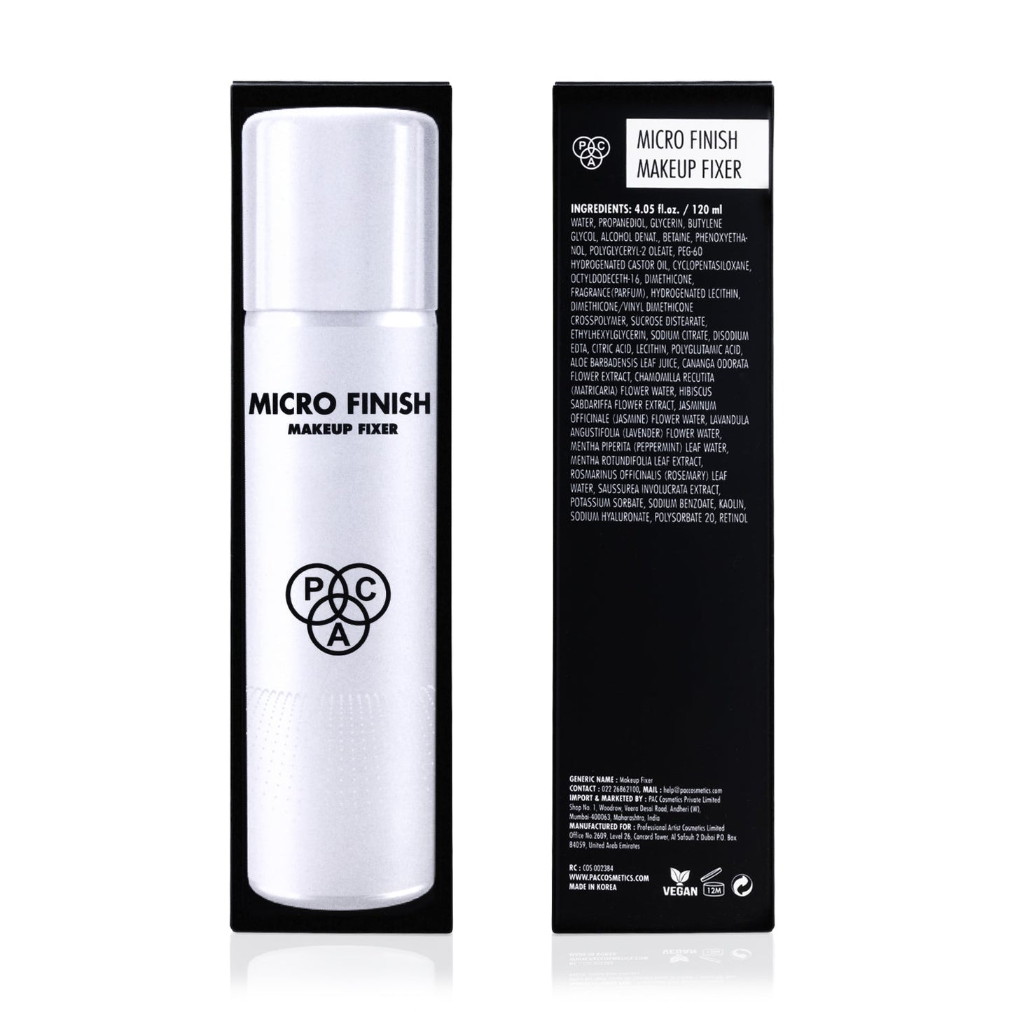 PAC Cosmetics Micro Finish Makeup Fixer (120 ml)