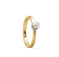 Kiara Crown Solitaire Diamond Ring