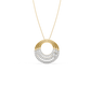 Roxanne 3-Line Oval Diamond Pendant
