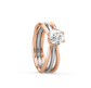 Jasmine Two-Tone Solitaire Ring