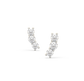 Claudia 3 Stone Cuff Earrings
