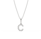 C Alphabet Diamond Pendant