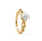 Melody Clover Solitaire Ring