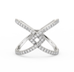 Aurora Criss Cross Diamond Ring