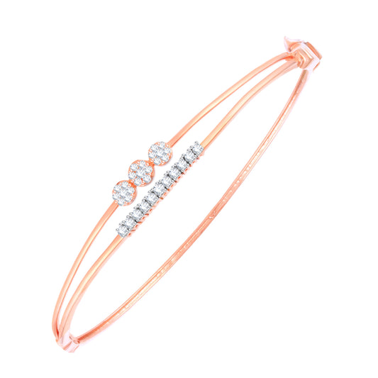Diamond Bracelet for her in Rose Gold DBF22076