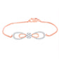 Diamond Bracelet for her in Rose Gold - DBR22019-6.5