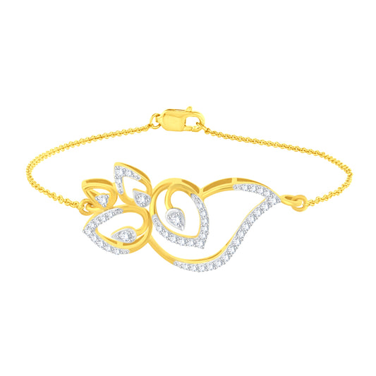Diamond Bracelet for her in Yellow Gold - DBR22028-7