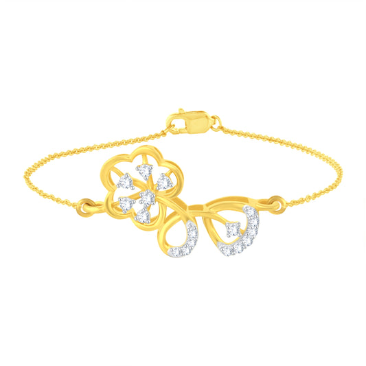 Diamond Bracelet for her in Yellow Gold - DBR22030-7