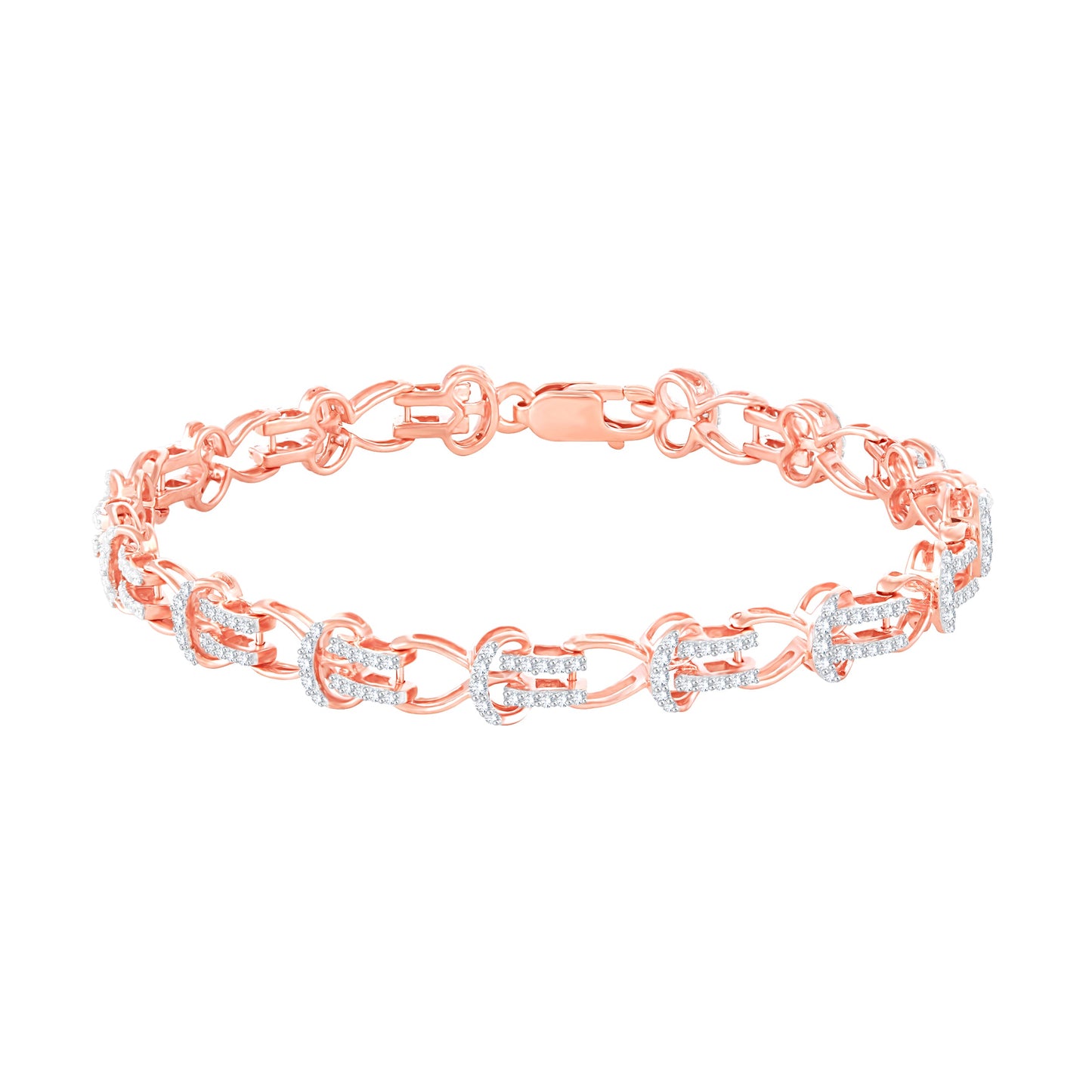 Diamond Ladies Bracelet for her in Rose Gold DBR22042