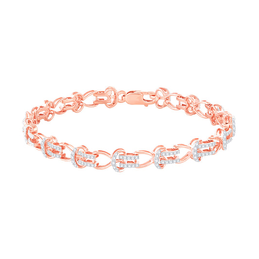 Diamond Ladies Bracelet for her in Rose Gold DBR22042