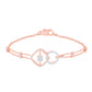Diamond Ladies Bracelet for her in Rose Gold DBR22043