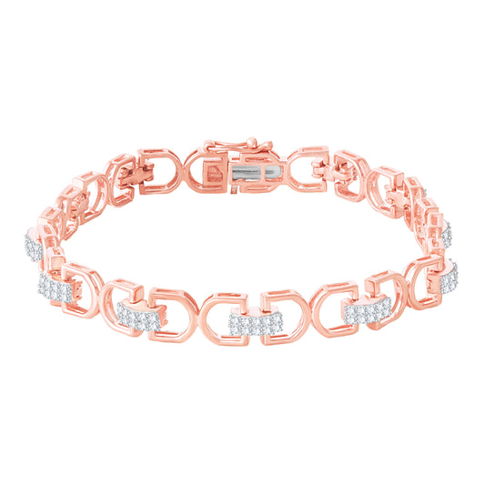 Diamond Ladies Bracelet for her in Rose Gold DBR22048