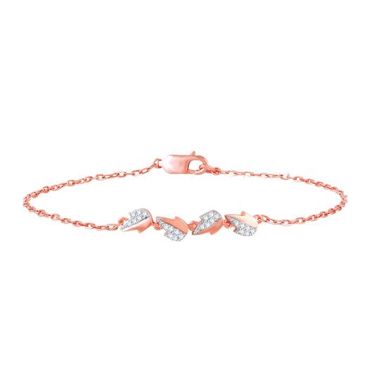 Diamond Ladies Bracelet for her in Rose Gold DBR22056