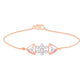 Diamond Ladies Bracelet for her in Rose Gold DBR22059