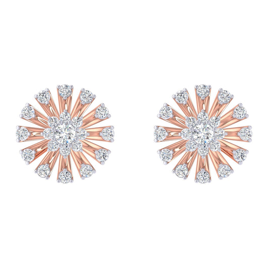 Tatiana Flower Diamond Earrings