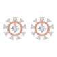 Teresia Round Diamond Earrings