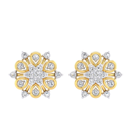 Sissel Round Diamond Earrings