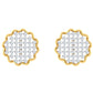 Arielle Floral Diamond Stud Earrings