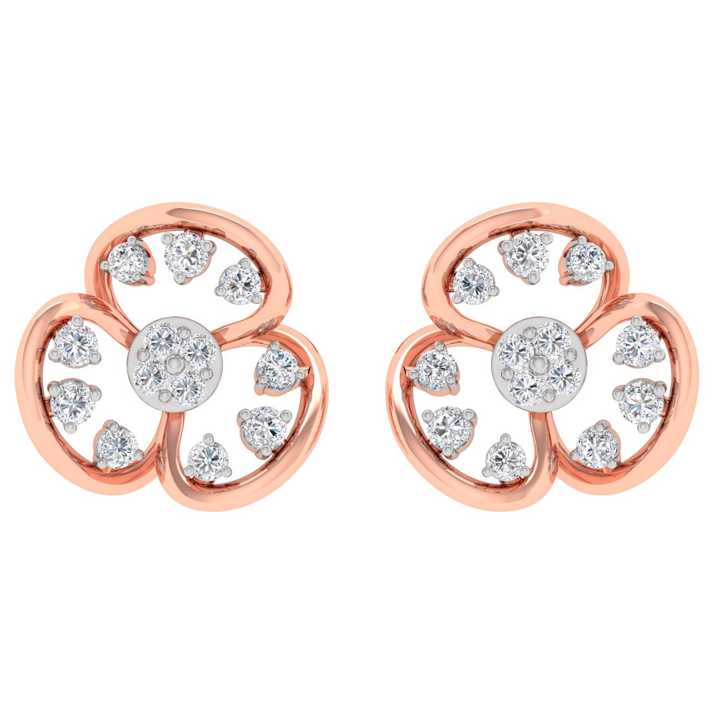 Rosalee  Diamond Stud Earrings