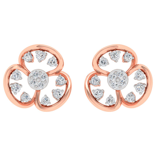 Rosalee  Diamond Stud Earrings