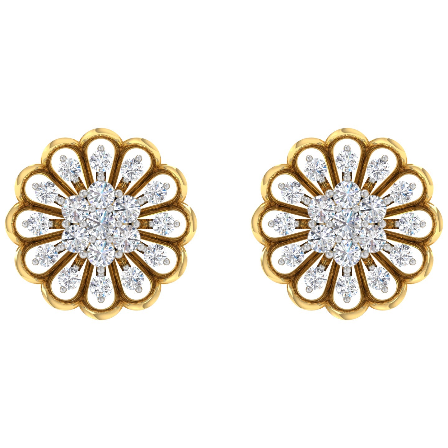 Orla Round Diamond Stud Earrings