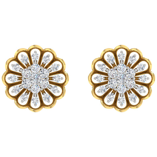 Orla Round Diamond Stud Earrings