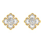 Madeline Floral Diamond Stud Earrings