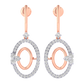 Elise Diamond Dangler Earrings