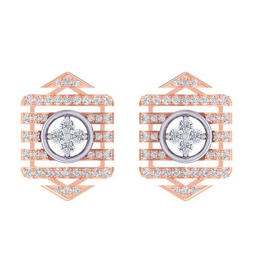 Melania Diamond Stud Earrings