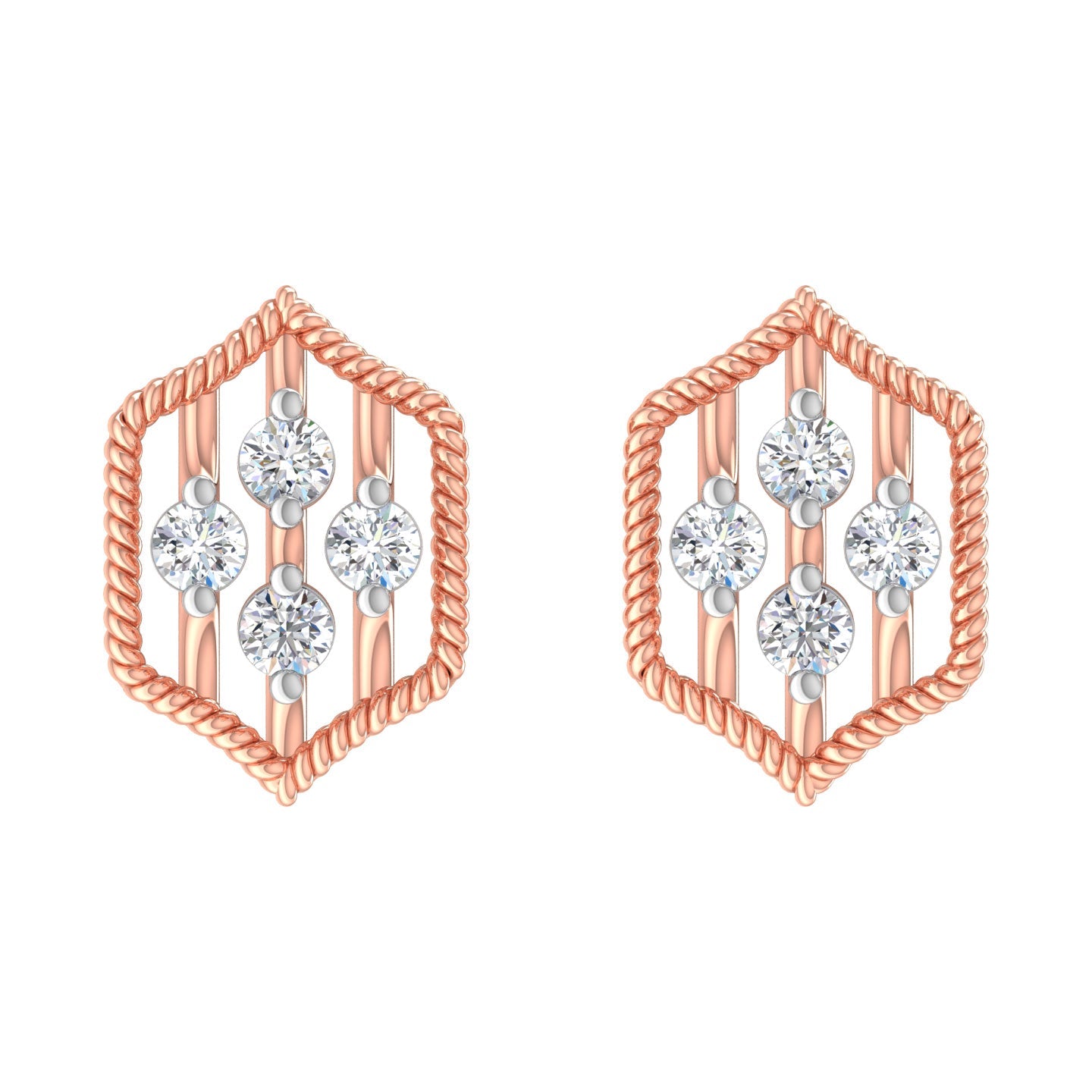 Wren Diamond Stud Earrings