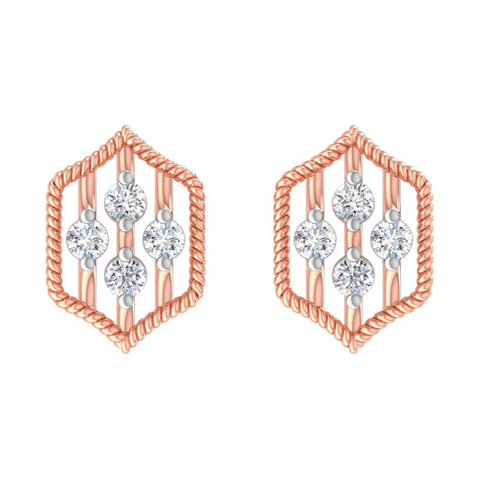 Wren Diamond Stud Earrings
